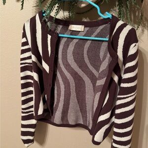🦓🤎ALTAR’D STATE brown zebra cardigan🤎🦓